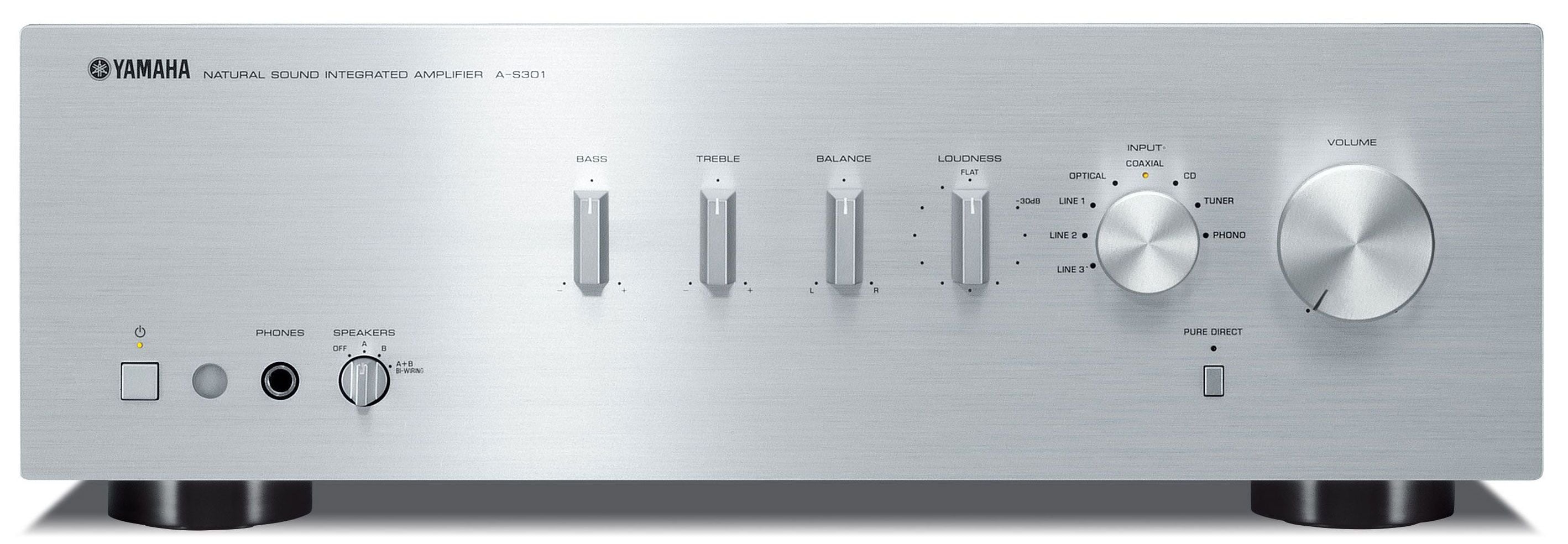Yamaha AS301 Silver Amplificador HiFi Stereo 60+60W RMS AS 301 Silver