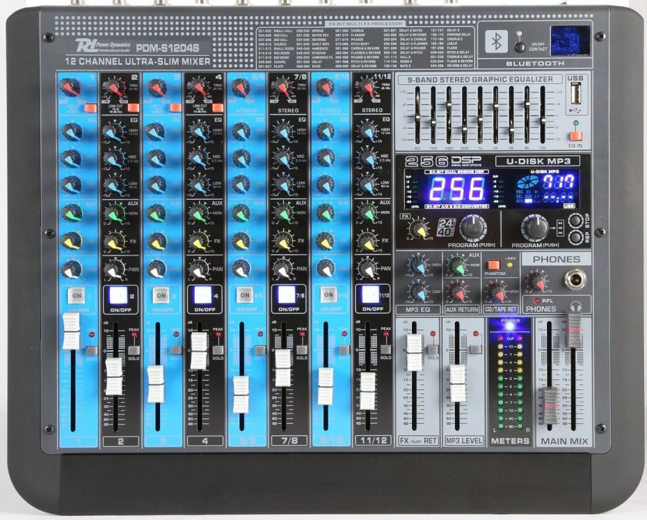 Power Dynamics PDM-S1204 Mezclador analogico 12 canales Profesional 172624 PDM-S1204