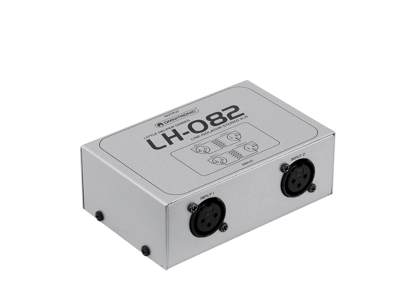Omnitronic LH-082 Aislador Estéreo XLR LH-082