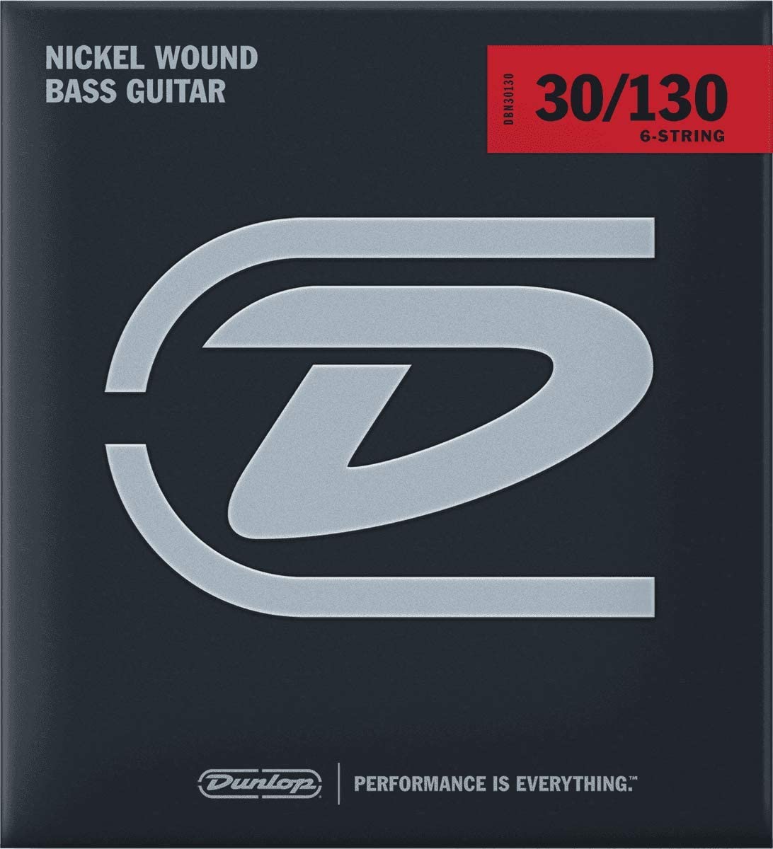 Dunlop DBN30130 Juego Cuerdas Bajo Nickel 6 St. 30-130 DBN30130