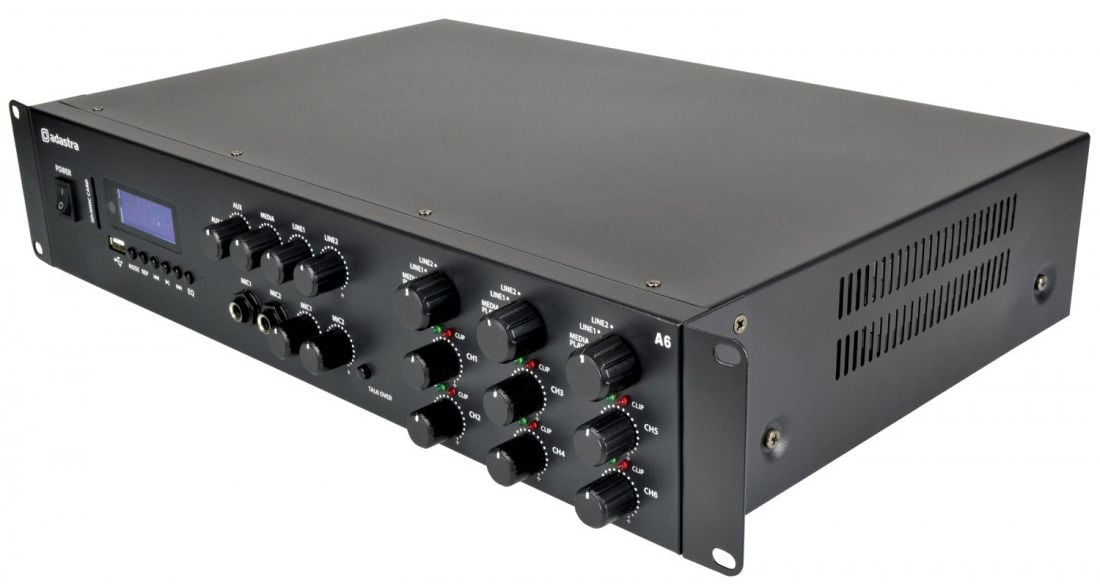 Adastra A6 Amplificador Multicanal Profesional A-6 Ampli