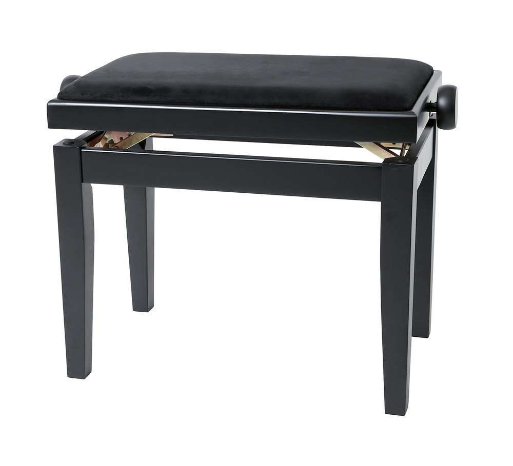 GEWA 130000 Banqueta de Piano Deluxe Negro Mate Tapizado negro 130000