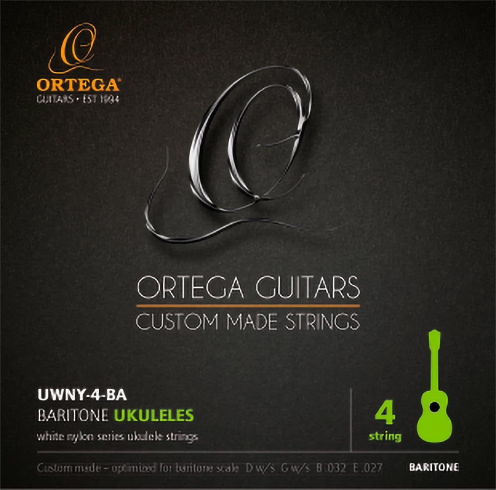 Ortega UWNY-4-BA. Juego de Cuerdas para Ukelele Barítono UWNY-4-BA