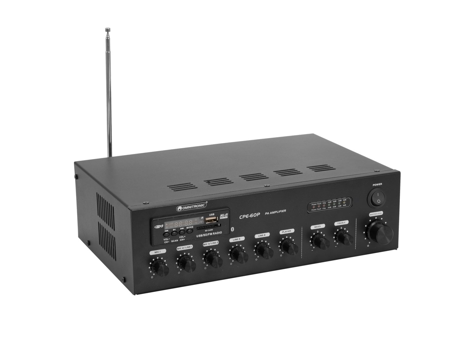 Omnitronic CPE-60P PA Amplificador Mezclador CPE-60P PA
