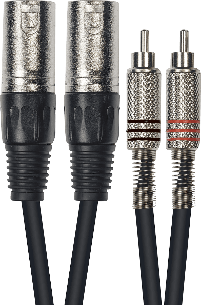 Yellow Cable ECO-K09-3 Cable de 3 Metros 2 XLR Macho a 2 RCA Macho ECOK09-3
