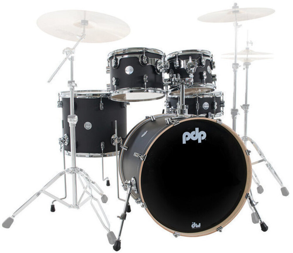 Drum Workshop PDP Concept Maple Satin Black 22" PD805460