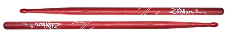 Zildjian 5ANR Baquetas 5A Hickory Nylon Rojas 5ANR