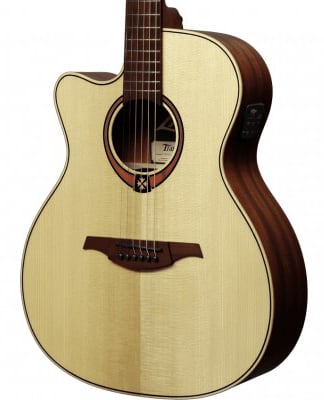 LAG TL88ACE Guitarra Electro Acústica Para Zurdos Cuerpo Tipo Auditorium Cutaway TL88ACE