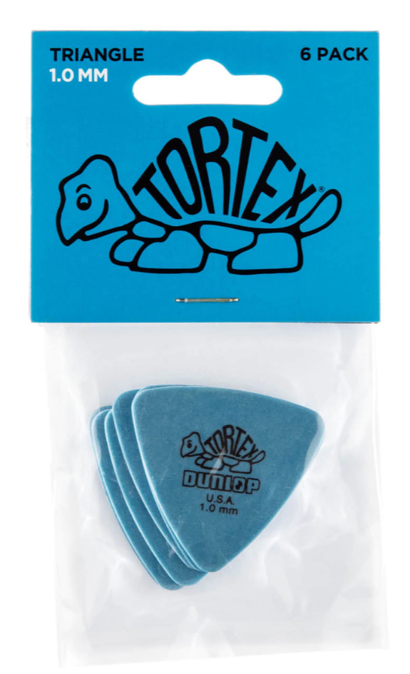 Dunlop Tortex Triangular de 1,00 mm Pack 6 Un. 431P100