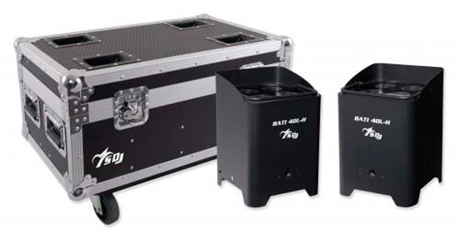 SDJ BATI4DLHKIT. Set 8 Focos BATI4DLH + Flightcase BATI4DLHKIT