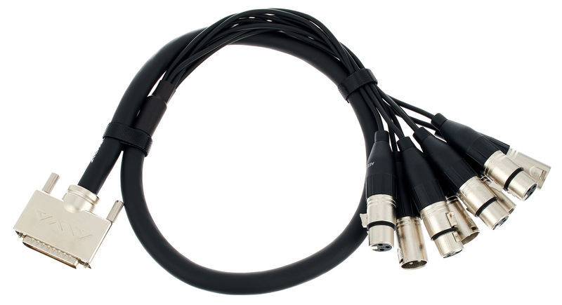 ALVA AES25-4F4M PRO1 Cable D-Sub macho a XLR3 macho + XLR3 hembra 1 metro AES25-4F4MPRO1