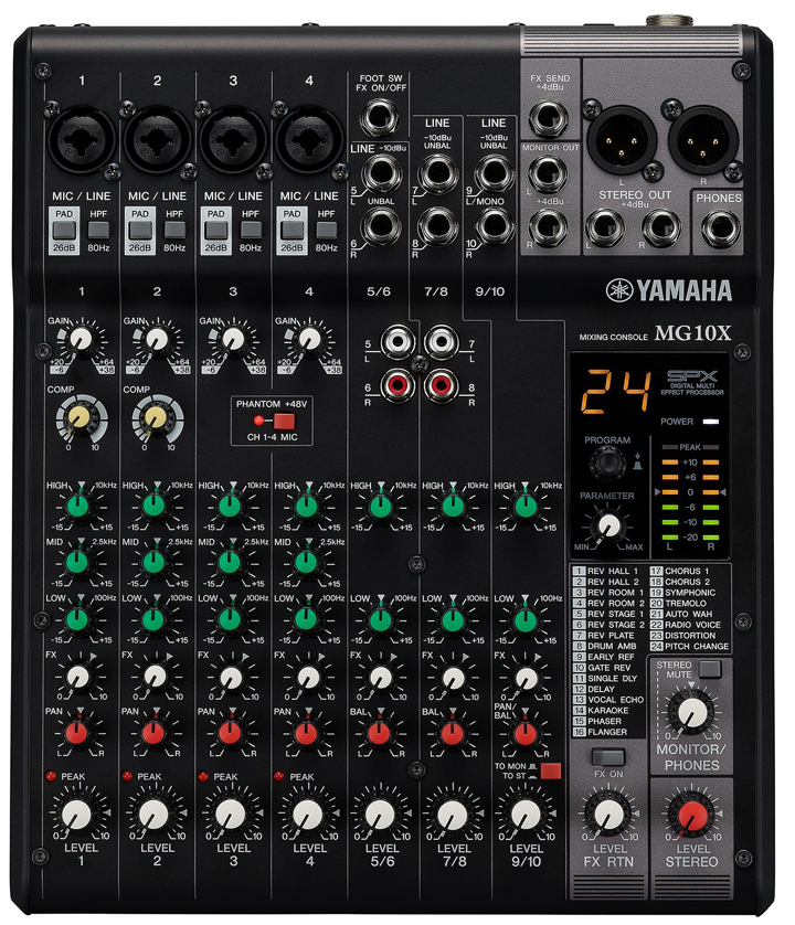 YAMAHA MG10X CV Mezclador 10 Canales MG 10X CV