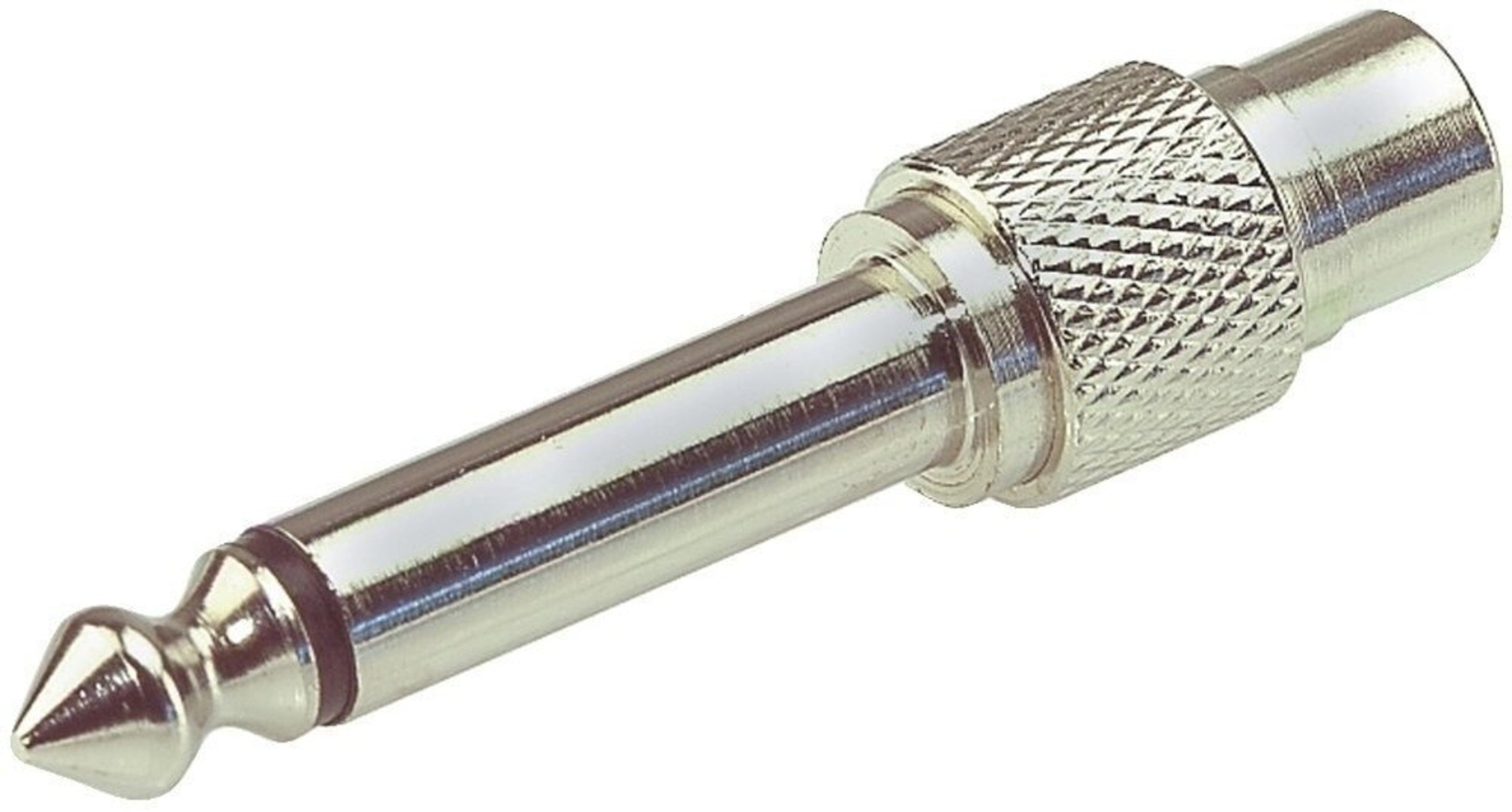 Gewa Conector RCA Hembra a Jack Mono 6,3mm Metal Conector RCA Hembra a Jack Mono 6,3mm Metal