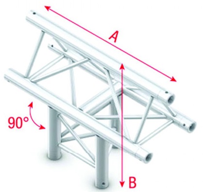 Showtec FT30037 T-Cross vert.3-way,apexup-50cm Pro-30 Triangle F Truss FT30037