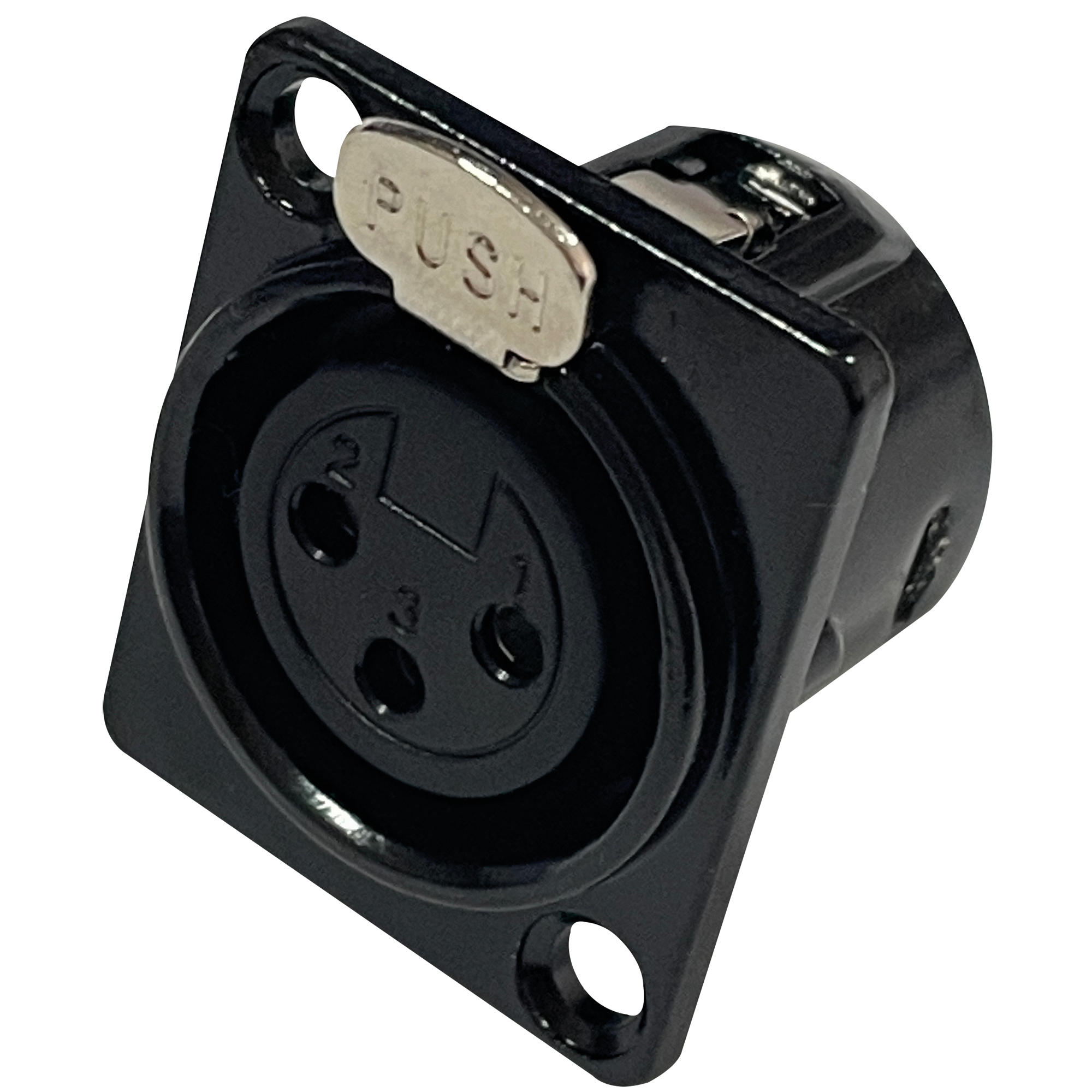 DAP Audio XLR 3P Chassis - female Black housing XFC303B