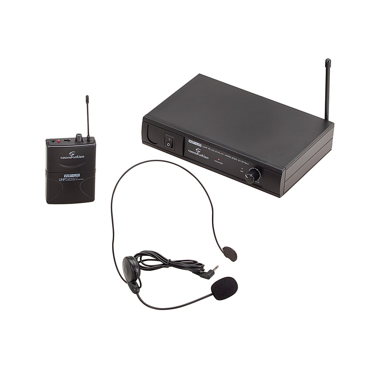 Soundsation Sistema de micrófono inalámbrico UHF Plug & Play WF-U11PC con transmi WF-U11PC