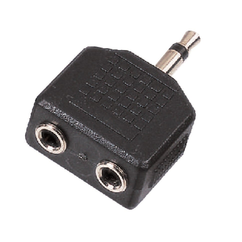 Soundsation SADA041-1 Adaptador de conector macho mono de 3,5 mm a 2 conectores h SADA041-1
