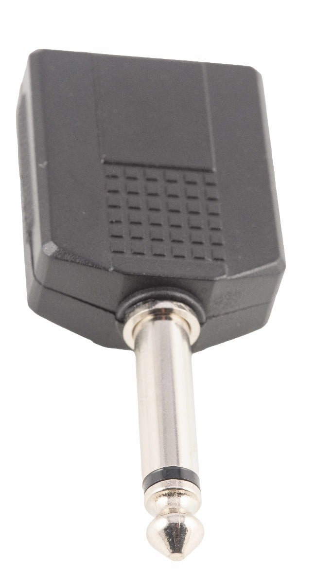 EK Audio Adaptador Dual Jack Mono 1/4 Hembra X 2 Jack Mono 1/4 A089 A089
