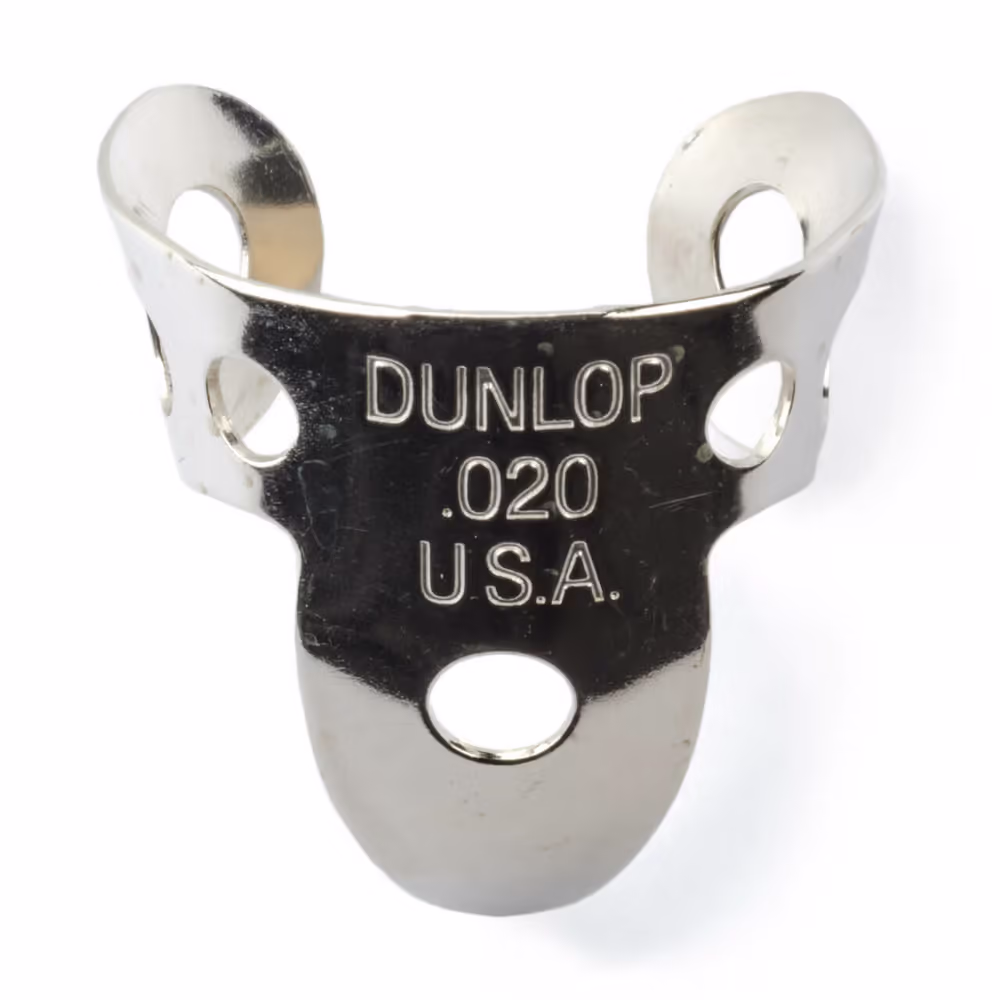 Dunlop Pack 50 Púas Dedo Nickel Silver Mini .020\" (0.51 Mm) ADU34R020