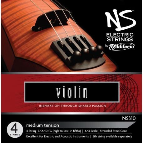 D´addario NS310 Juego de cuerdas para Violín Eléctrico Ned Steinberger NS310 medium Electric Violin