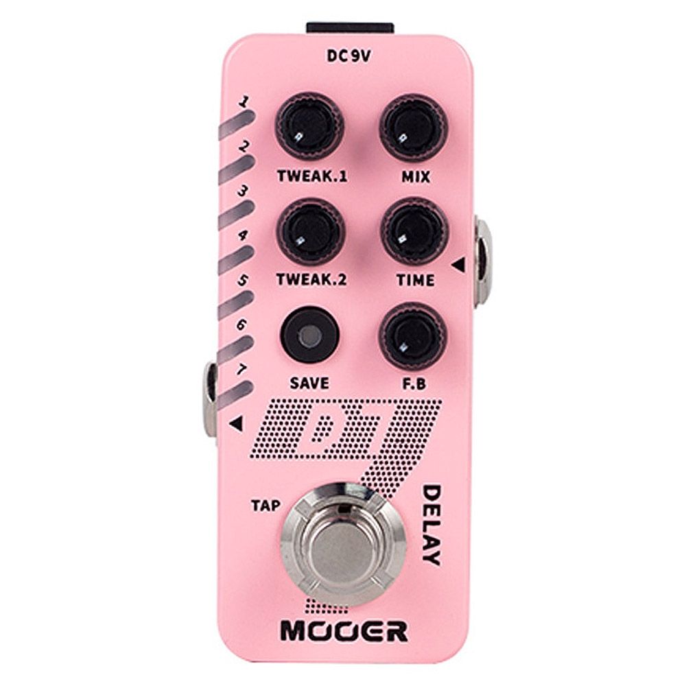 Mooer D7 Delay Pedal de Efectos D7 Delay
