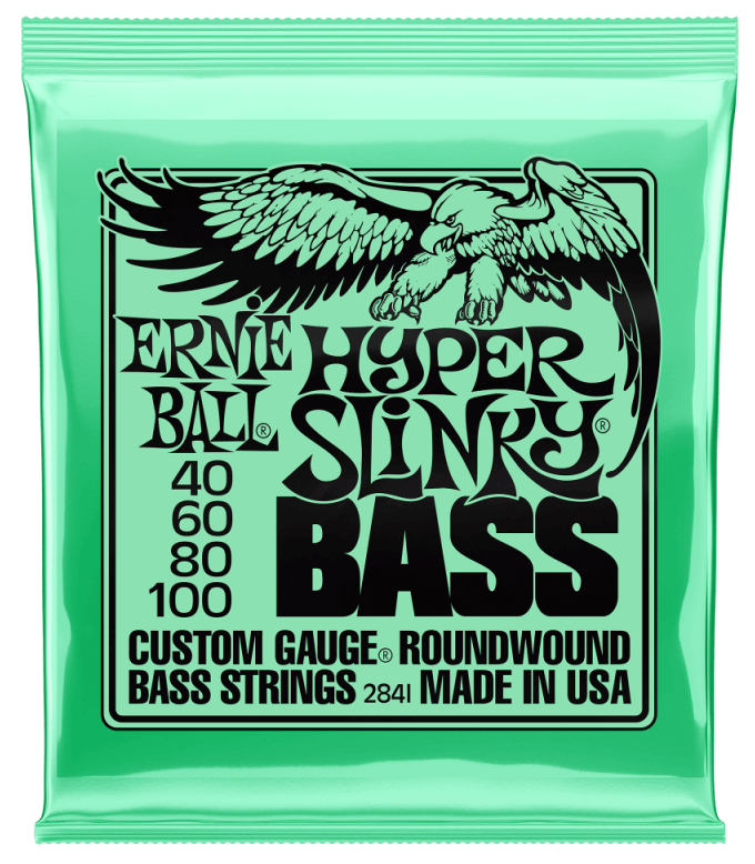 Ernie Ball 2841 Hyper Slinky Bass Cuerdas de Bajo 40-100 eb2841