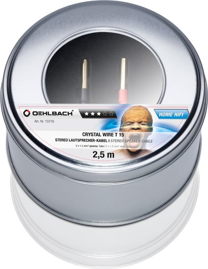 Oehlbach Crystal Wire T15 Tube 10m Crystal Wire T15 2x1,5mm² Tube 10m