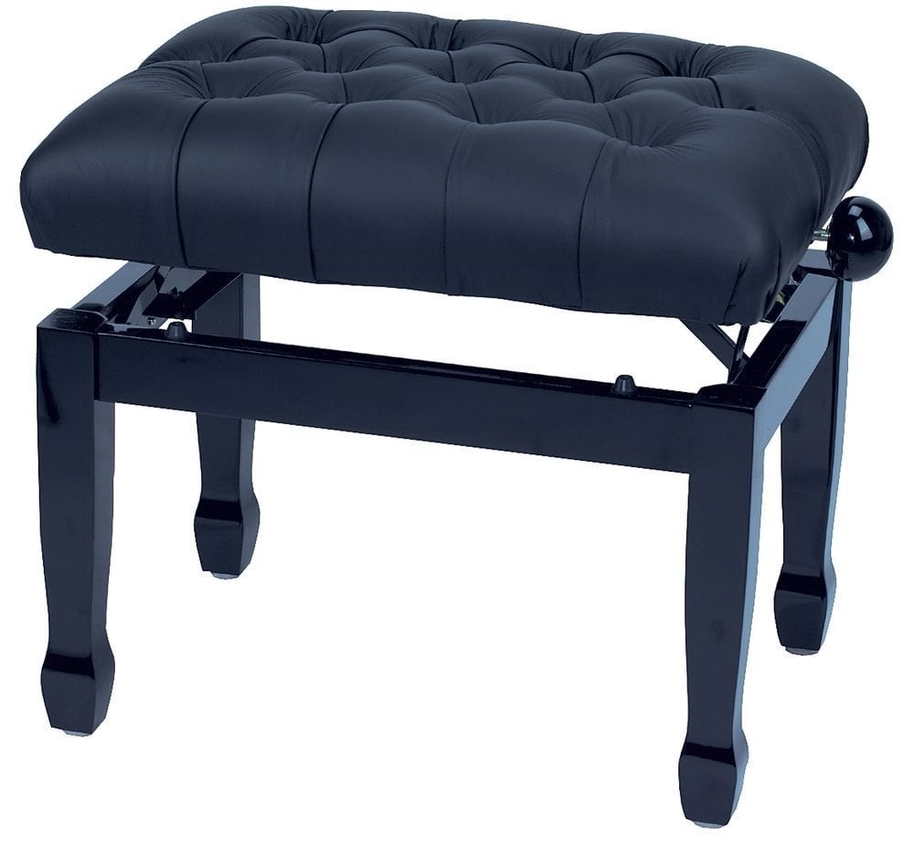 GEWA 130310 Banqueta de Piano Deluxe XL Negro Brillante Asiento piel sintética negro 130310