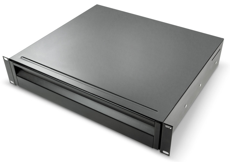 ADAM HALL 874E02A Cajón de Rack ERGO de 19" 2 U de Aluminio ADAM HALL 874E02A