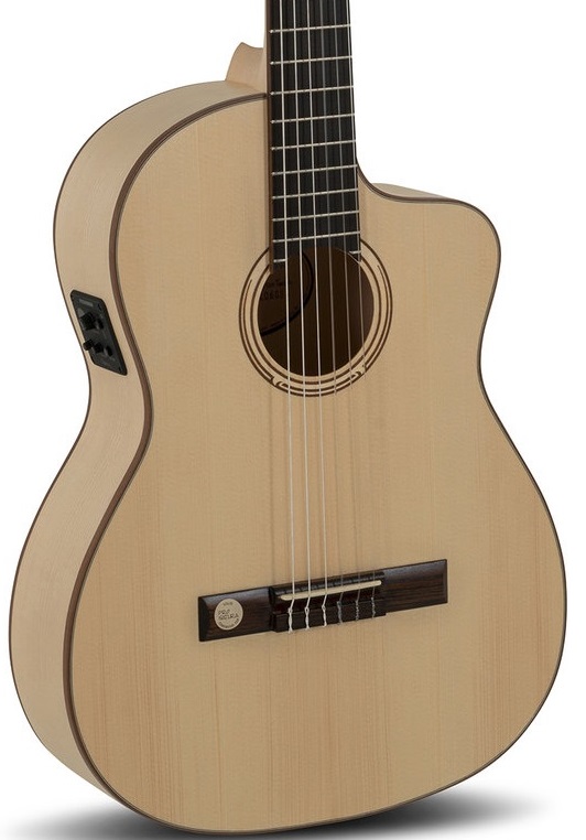 GEWA Pro Natura Silver Samba Guitarra clásica Electrificada Pro Natura Silver Samba