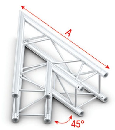 Showtec GQ30001HD Corner 45 Heavy Duty Pro-30 Square G Truss GQ30001HD