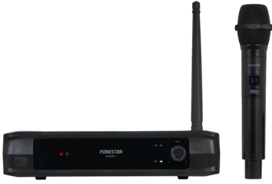 Fonestar SONAIR-1M Micrófono inalámbrico de mano UHF, frecuencia fija SONAIR-1M