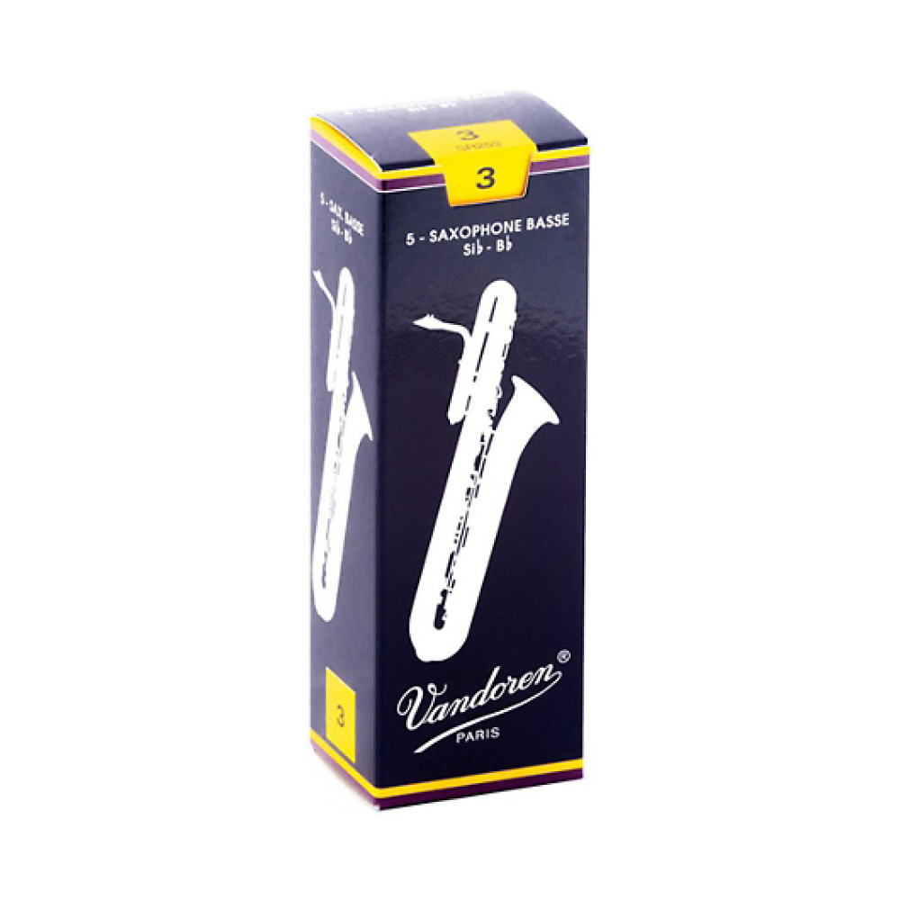 Vandoren Caja 5 Cañas Saxo Barítono  Tradicional 3 azul Tradicional 3 azul
