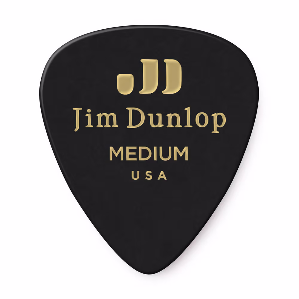 Dunlop Pack 72 Púas Genuine Celluloid Classic Negra - Medium ADU483R03M