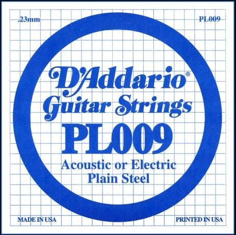 D Addario PL009 Cuerda Suelta para Guitarra Eléctrica y Acústica PL009
