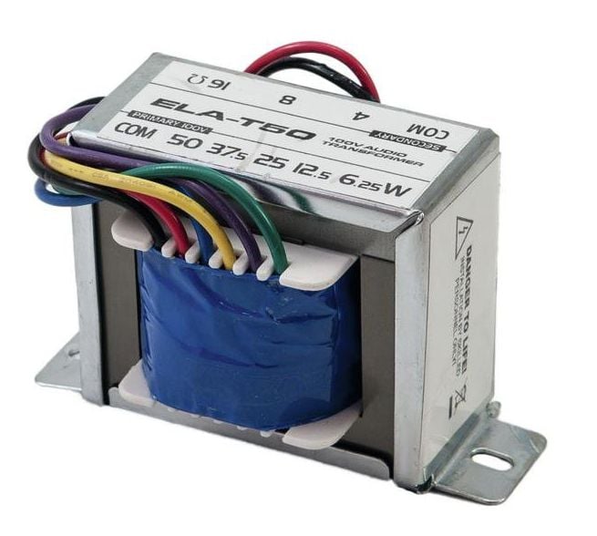 Omnitronic ELA-T50 Transformador de audio de 100 V 50 W ELA-T50