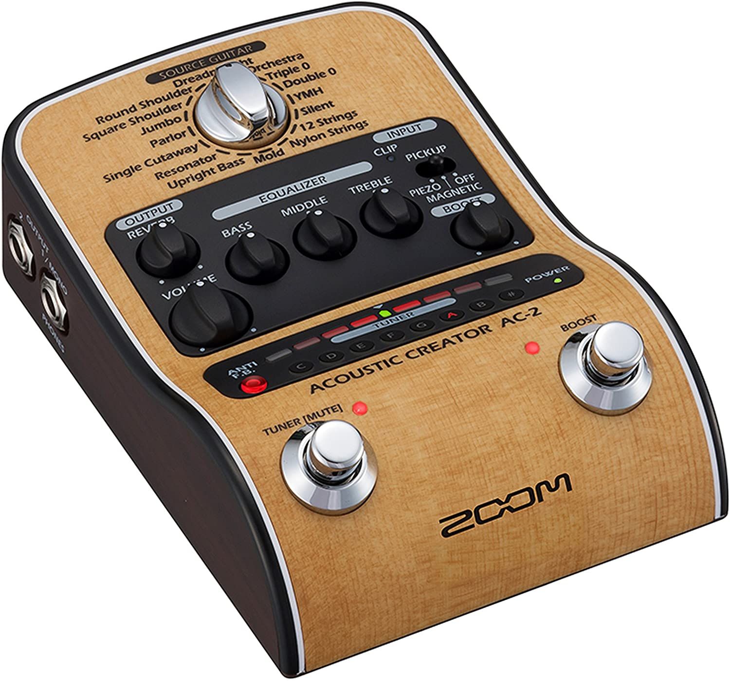 Zoom AC-2 Pedal de Efectos para Guitarra Acústica AC2