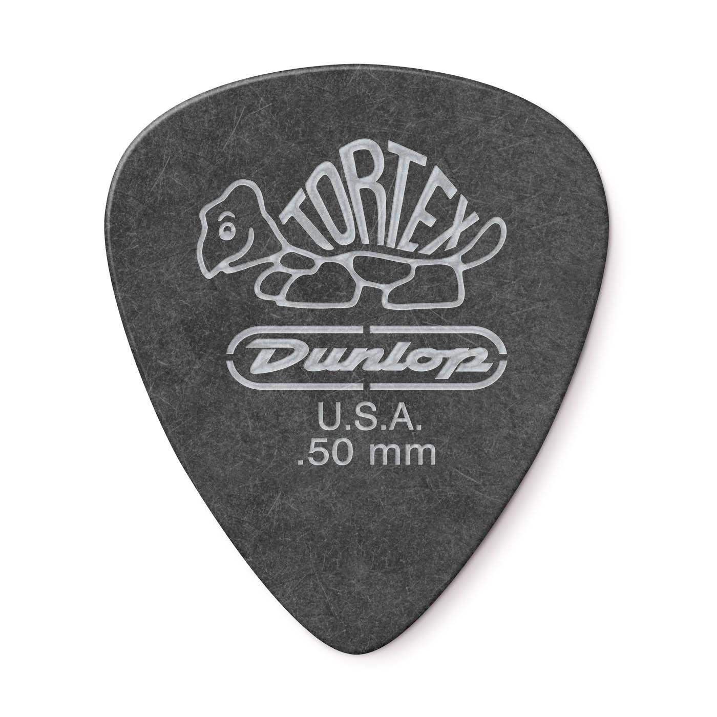 Dunlop Tortex Pitck Black Standard de 0,50 mm Pack 12 Un. 488P50
