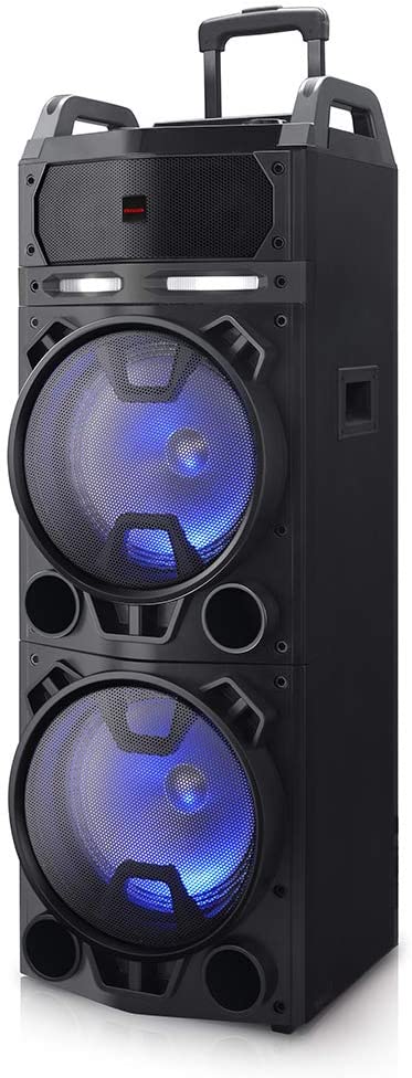 AIWA KBTUS-900 Combo Trolley Bluetooth 800W Pico, 2 Microfonos Inalambricos KBTUS-900