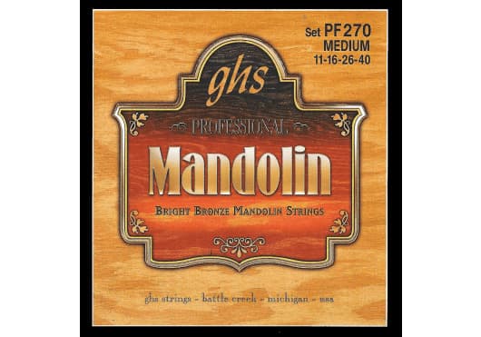 GHS Juego Mandolina Bright Bronze Medium 11-40 CGHPF270