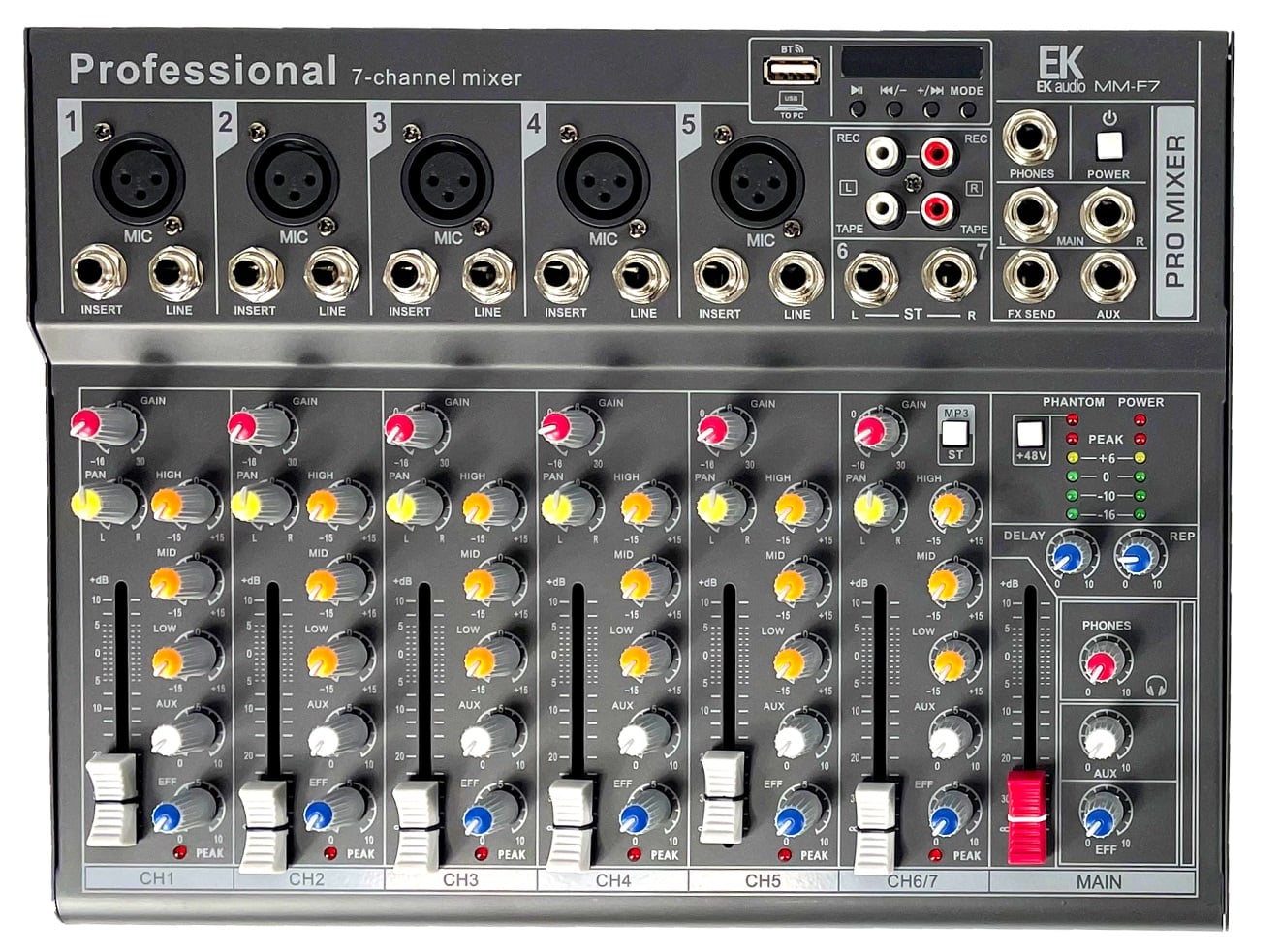 EK Audio Mesa De Mezclas Con Efectos Mmf7 MMF7