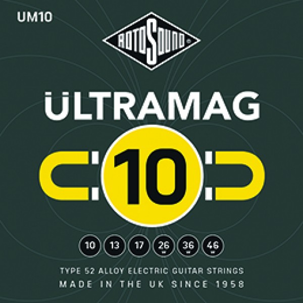 Rotosound Juego De Cuerdas Ultramag Para Guitarra Eléctrica Um10 UM10