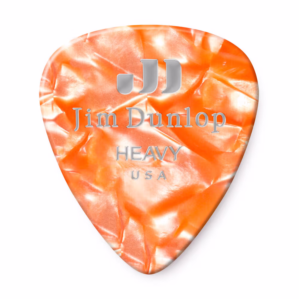 Dunlop Pack 72 Púas Genuine Celluloid Classic Naranja Perlado - Heavy ADU483R08H
