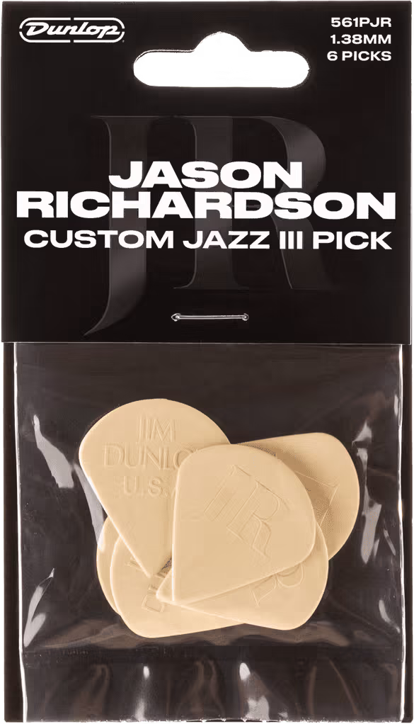 Dunlop Pack 6 Púas Signature Jason Richardson Custom Jazz Iii ADU561PJR