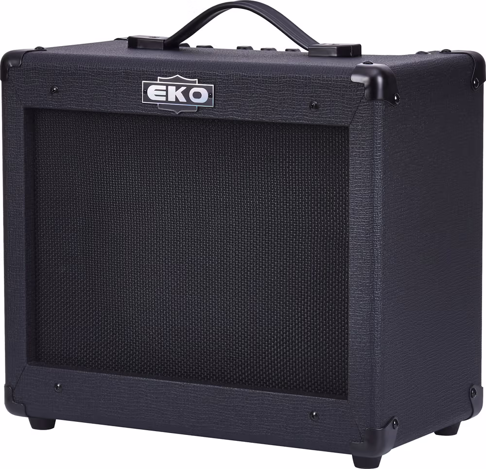 EKo MEKG-BS25 Amplificador Guitarra Combo Bs25 Black Stealth Reverb 1 X MEKG-BS25