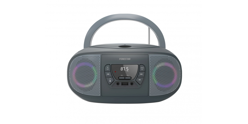 Fonestar BOOM-GO-G Radio CD USB Gris BOOM-GO-G