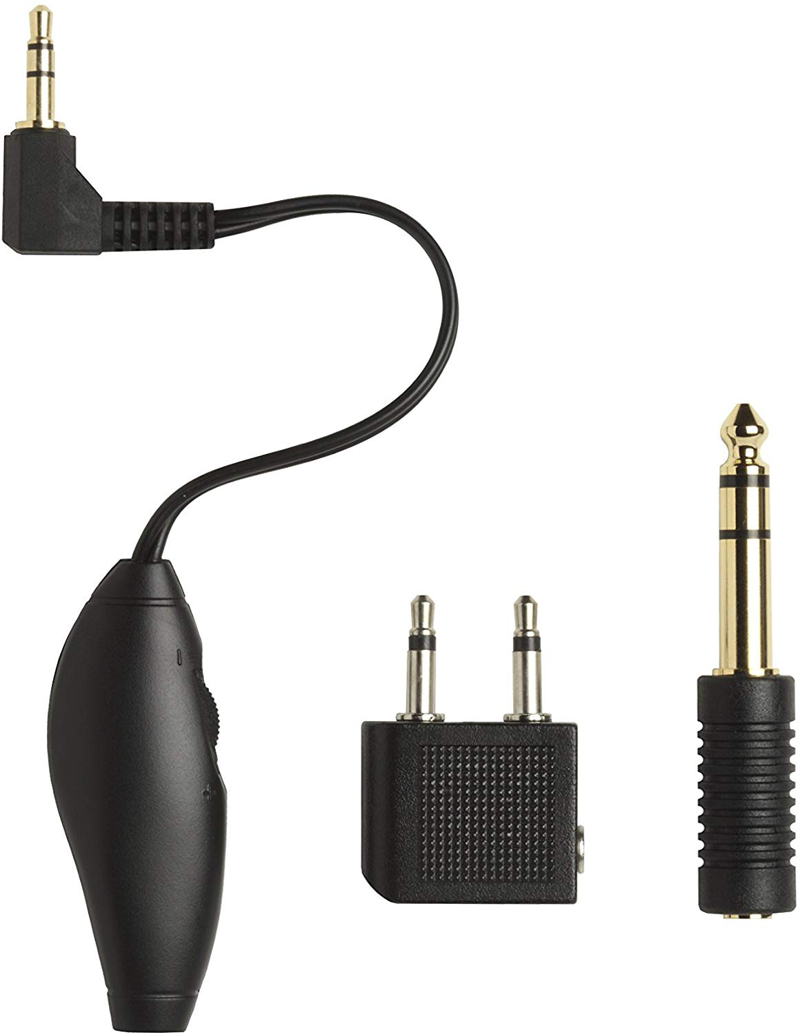 SHURE EAADPT-KIT de Adaptadores para Avión con Control de Volumen para Earphones EAADPT-KIT
