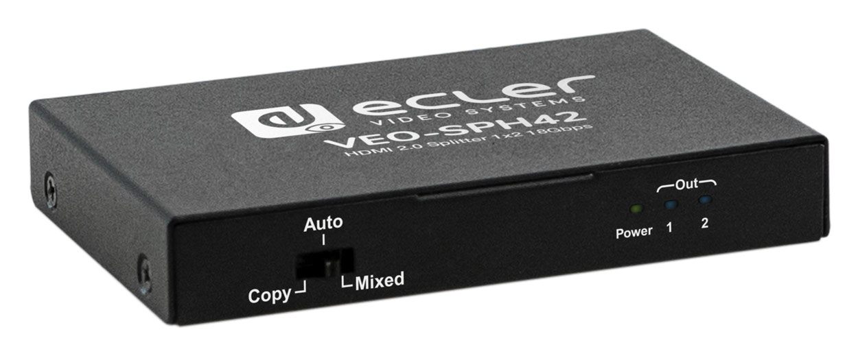 Ecler Distribuidor 1 x 2 HDMI 2.0 VEO-SPH42