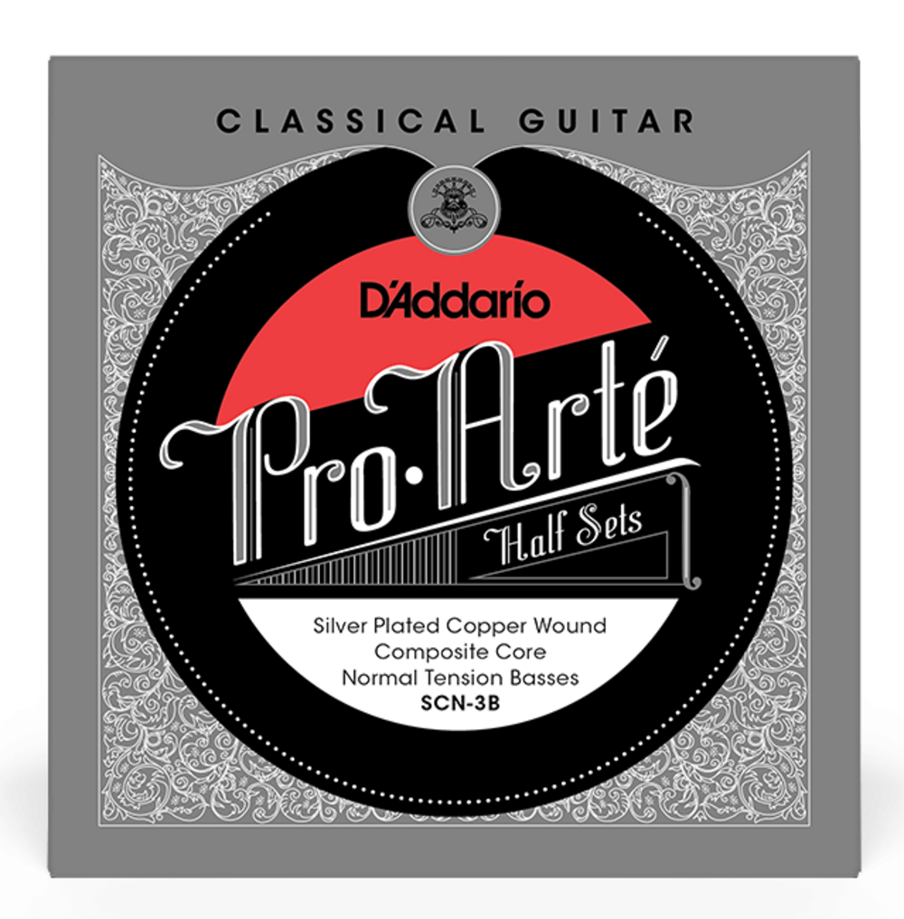 D Addario SCN-3B Cuerdas Guitarra Clásica Compuesta de Bajo de Tensión Normal SCN-3B