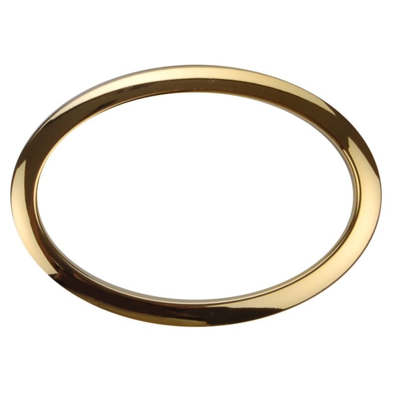 Bass Drum Os HOBR6 6" Refuerzo de agujero de parche de bombo Brass HOBR6 6" Brass Oval Refuerzo de agujero de parche